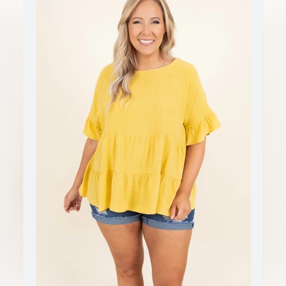 Chic Soul Tops - #1100 Chic soul linen blend sz 2X